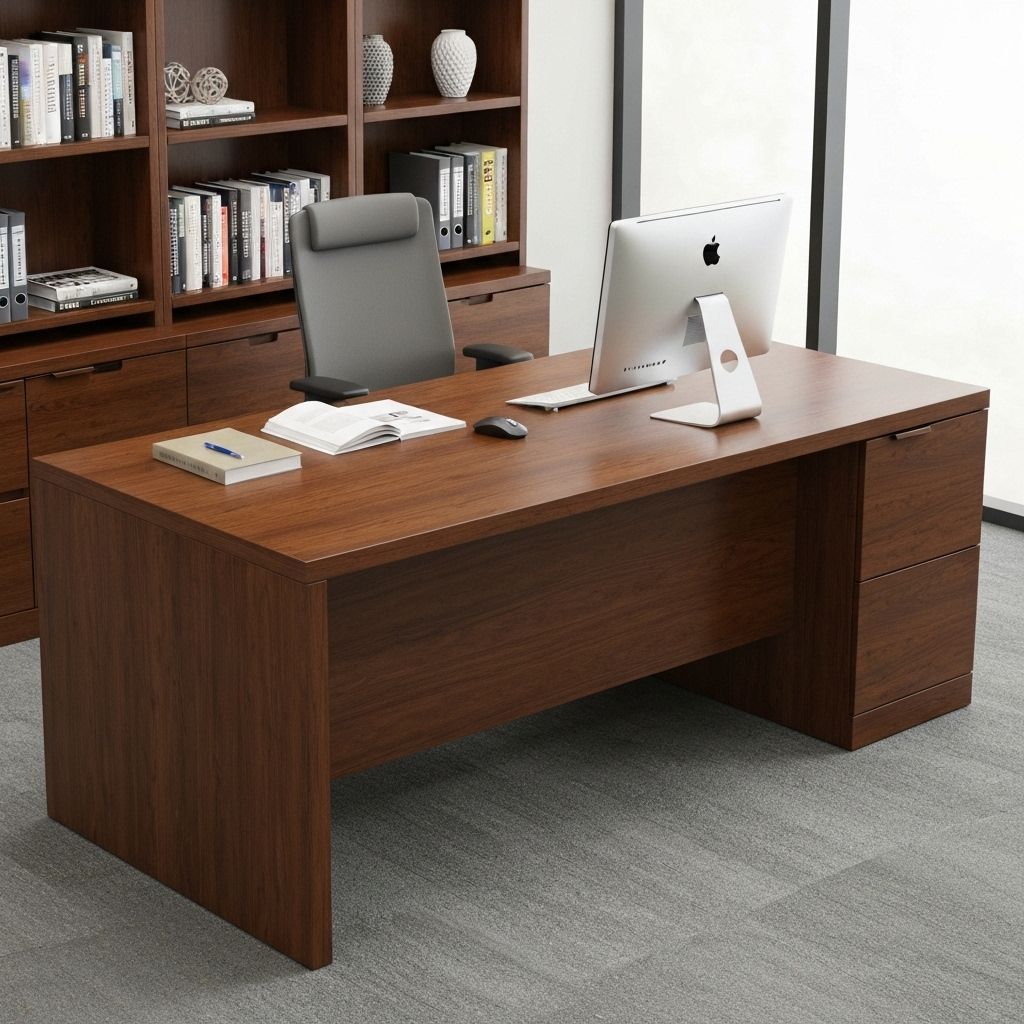 Solid Wood Office Desk